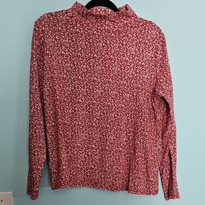 Floral Red Women's Top